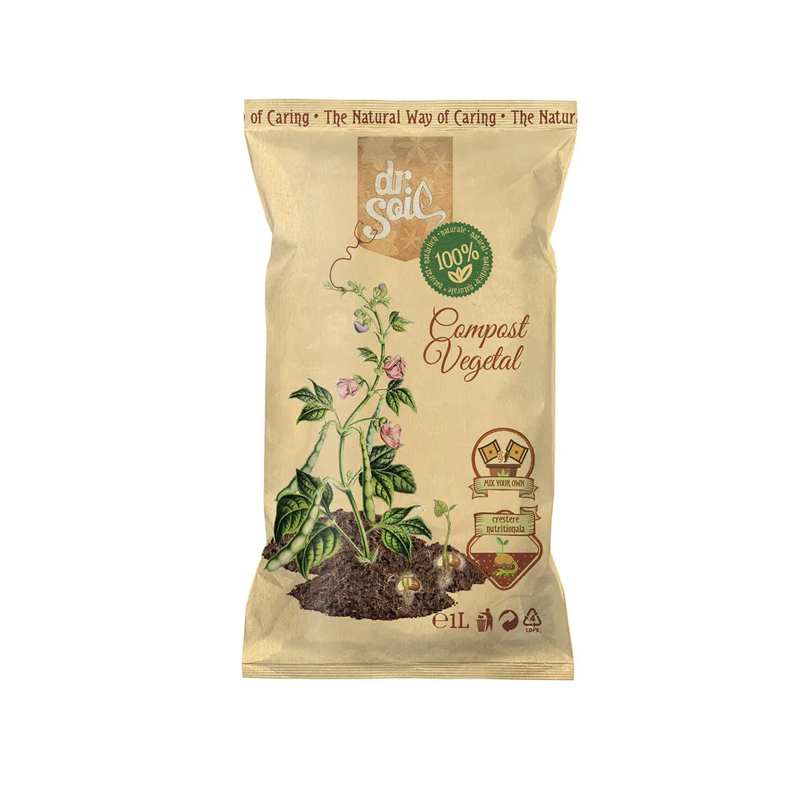 DR. SOIL Compost vegetal 1 LT