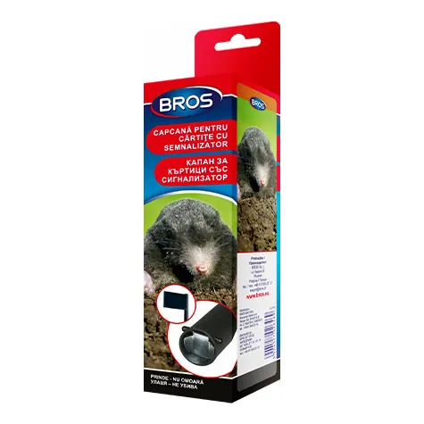 BROS - capcană pentru cârtițe - cu steguleț indicator