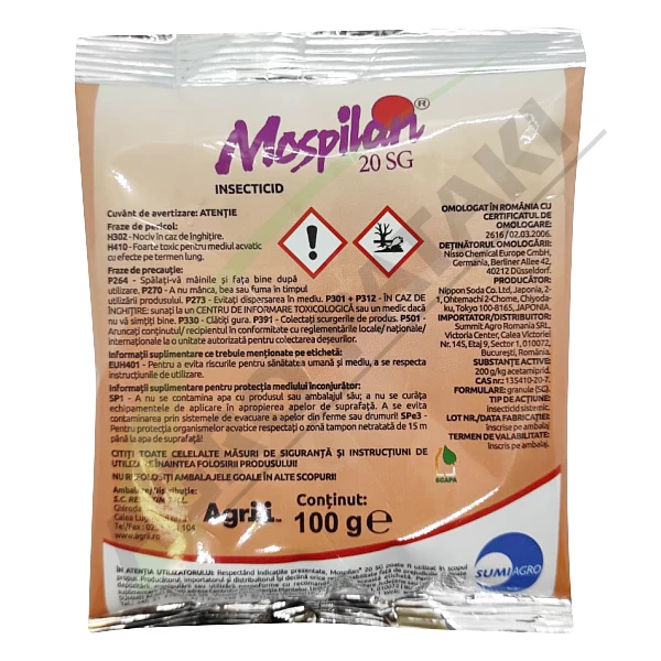 Insecticid mospilan 20 sg - 100 g